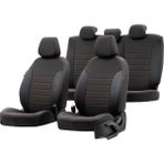 Otom Porsche Cayenne 2002-2010 Özel Üretim Koltuk Kılıfı Paris Design Bej - Siyah