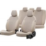 Otom Renault Clio 2 Symbol 1998-2005 Özel Üretim Madrid Design Tay Tüyü Bej Oto Koltuk Kılıfı
