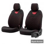 Otom Rsx Sport Koruyucu Oto Koltuk Minderi 2Li Set Siyah-Kirmizi