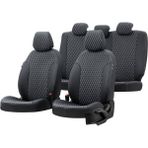Otom Seat Alhambra 1996-2010 Özel Üretim Amsterdam Design Deri Siyah - Beyaz Oto Koltuk Kılıfı
