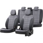 Otom Seat Ibiza 2003-2008 Özel Üretim London Design Füme - Siyah Oto Koltuk Kılıfı