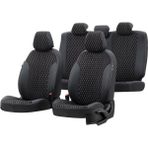 Otom Suzuki Alto 2008-2014 Özel Üretim Amsterdam Design Tay Tüyü Siyah - Beyaz Oto Koltuk Kılıfı
