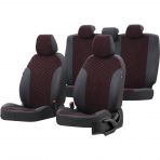 Otom Suzuki Alto 2008-2014 Özel Üretim Tokyo Design Tay Tüyü Siyah - Kırmızı Oto Koltuk Kılıfı