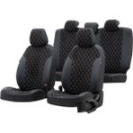 Otom Toyota Corolla 2002-2007 Özel Üretim Madrid Design Tay Tüyü Siyah - Beyaz Oto Koltuk Kılıfı