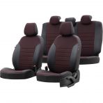 Otom Volvo S60 2010-2018 Özel Üretim Paris Design Kırmızı - Siyah Oto Koltuk Kılıfı