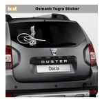 Otomarketin 15 cm Osmanlı Tuğra Oto Sticker