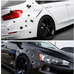 Otomarketin Mermi ve Yara Şeklinde 3D Oto Sticker