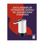 Otomatik Damacana Su Pompası | 40-80 Saniye Zaman Ayarlı | %90 Açılabilir Hijyenik Tasarım | Şarjlı UCZZZŞARJLIDAMACANAPOMPASI-3