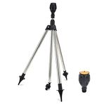 Otomatik Döner Fıskiye, 360 Derece Sulama Nozulu Su Fıskiyesi Tripod Fıskiye Bahçe Sulama Sistemi Bahçe Tarımsal Sulama için Tripod ile