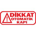 Otomatik Kapı Uyarı Yazısı (16 X 6 Cm) Sticker