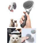 Otomatik Temizlenen Tuşlu Evcil Hayvan Fırçası Pratik Kedi Köpek Tüy Toplayıcı Tarak