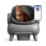 Otomatik Üstü Açık Akıllı Kedi Tuvaleti - Gri