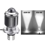 Otomobil Araç Motosiklet Mercekli Far Ampulü Led Far Beyaz Csp Led Xenon Lamba Delici Yayıcı Uzun Kısa 1 Adet H4