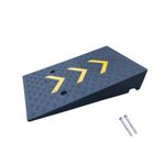 Otomobil, Motosiklet, Tekerlekli Sandalyeler için Kauçuk ve Plastik Yükleme Rampası - 10 Ton Kapasite, Ağır Yük Yükleme Rampası (50x80x12cm)