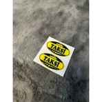 Otomor Aksesuar Taksi Damla Sticker Etiket 2'li Taksi Arabası Taksiler Için 6.5cm - Sarı