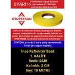 Otopeksan Fosfor Şerit Bant - Reflektör Bant - 10 Metre Sarı - Ince 2cm