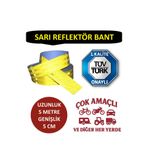 Otopeksan Reflektör Bant - Fosforlu Bant - Sarı - TÜVTÜRK Onaylı - 5 Metre - 5 CM - Düz
