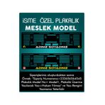 otopleksi İsimli Plakalık Meslek Model İsme Özel Plakalık 2 Adet