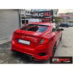 OtoSport Honda Civic Fc5 Cam Üstü Spoyler Fiberglass Boyasız