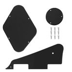 OTOTEC 3 ADET Set LP Pickguard Kontrol Arka Plaka Seçici Anahtar el tutamağı kapağı Vidalı Epiphone Les Paul Standart Gitar Plastik Siyah ile Uyumlu
