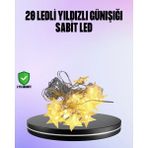 OtoTech 5 Metre Yıldız Şeklinde LED Şerit Işık Sabit Beyaz Aydınlatma - Çok Renkli