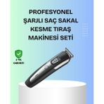 OtoTech Kuaför Tipi Şarjlı Saç ve Sakal Kesme Makinesi Güçlü Motorlu - Çok Renkli