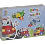 OtoTech LCBYB003 Laço Kids Baby Puzzles - Taşıtlar / 2+2+3+4 Parça Puzzle / +1 Yaş