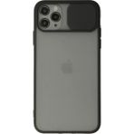 OtoTech Mey Ithalat® iPhone 11 Pro Kılıf Palm Buzlu Kamera Sürgülü Silikon - Siyah - Çok Renkli