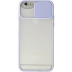 OtoTech Mey Ithalat® iPhone 6 Kılıf Palm Buzlu Kamera Sürgülü Silikon - Lila - Çok Renkli