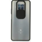 OtoTech Mey Ithalat® Mi 10T Lite Kılıf Palm Buzlu Kamera Sürgülü Silikon - Siyah - Çok Renkli