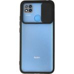 OtoTech Mey Ithalat® Redmi 9c Kılıf Palm Buzlu Kamera Sürgülü Silikon - Siyah - Çok Renkli