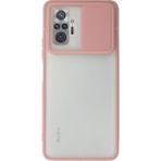 OtoTech Mey Ithalat® Redmi Note 10 Pro Kılıf Palm Buzlu Kamera Sürgülü Silikon - Pembe - Çok Renkli