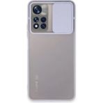 OtoTech Mey Ithalat® Redmi Note 11T Kılıf Palm Buzlu Kamera Sürgülü Silikon - Lila - Çok Renkli
