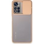 OtoTech Mey Ithalat® Redmi Note 11T Kılıf Palm Buzlu Kamera Sürgülü Silikon - Pembe - Çok Renkli
