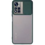 OtoTech Mey Ithalat® Redmi Note 11T Kılıf Palm Buzlu Kamera Sürgülü Silikon - Yeşil - Çok Renkli