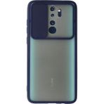 OtoTech Mey Ithalat® Redmi Note 8 Pro Kılıf Palm Buzlu Kamera Sürgülü Silikon - Lacivert - Çok Renkli