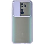 OtoTech Mey Ithalat® Redmi Note 8 Pro Kılıf Palm Buzlu Kamera Sürgülü Silikon - Lila - Çok Renkli