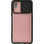 OtoTech Mey Ithalat® Samsung Galaxy A01 Core Kılıf Palm Buzlu Kamera Sürgülü Silikon - Siyah - Çok Renkli
