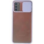 OtoTech Mey Ithalat® Samsung Galaxy A02S Kılıf Palm Buzlu Kamera Sürgülü Silikon - Lila - Çok Renkli