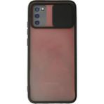 OtoTech Mey Ithalat® Samsung Galaxy A02S Kılıf Palm Buzlu Kamera Sürgülü Silikon - Siyah - Çok Renkli