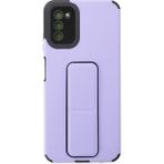 OtoTech Mey Ithalat® Samsung Galaxy A03S Kılıf Mega Standlı Silikon - Lila - Çok Renkli