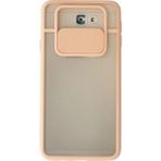OtoTech Mey Ithalat® Samsung Galaxy J7 Prime Kılıf Palm Buzlu Kamera Sürgülü Silikon - Pembe - Çok Renkli