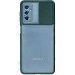 OtoTech Mey Ithalat® Samsung Galaxy M52 5g Kılıf Palm Buzlu Kamera Sürgülü Silikon - Yeşil - Çok Renkli