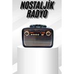 OtoTech Müzik Kutusu Bluetooth Bağlantılı El Fenerli Nostaljik Tasarım Radyo - Çok Renkli