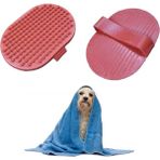 OtoTech Otetechparca® Ergonomik Masajlı Evcil Hayvan Kedi Köpek Yıkama Fırçası Aparatı - Çok Renkli