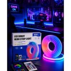 OtoTech Rgb Neon LED Şerit Işık Kumandalı USB Girişli Su Geçirmez Şerit LED - Çok Renkli