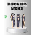 OtoTech Unisex Şarjlı Saç ve Sakal Tıraş Makinesi – Ayarlanabilir Tarak Başlıkları, Sessiz Motor - Çok Renkli