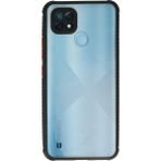 Ototechparca Realme C21 Kılıf Miami Şeffaf Silikon - Siyah - Çok Renkli
