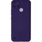 Ototechparca Realme C25Y Kılıf Nano Içi Kadife Silikon - Mor - Çok Renkli