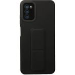 Ototechparca Samsung Galaxy A03S Kılıf Mega Standlı Silikon - Siyah - Çok Renkli